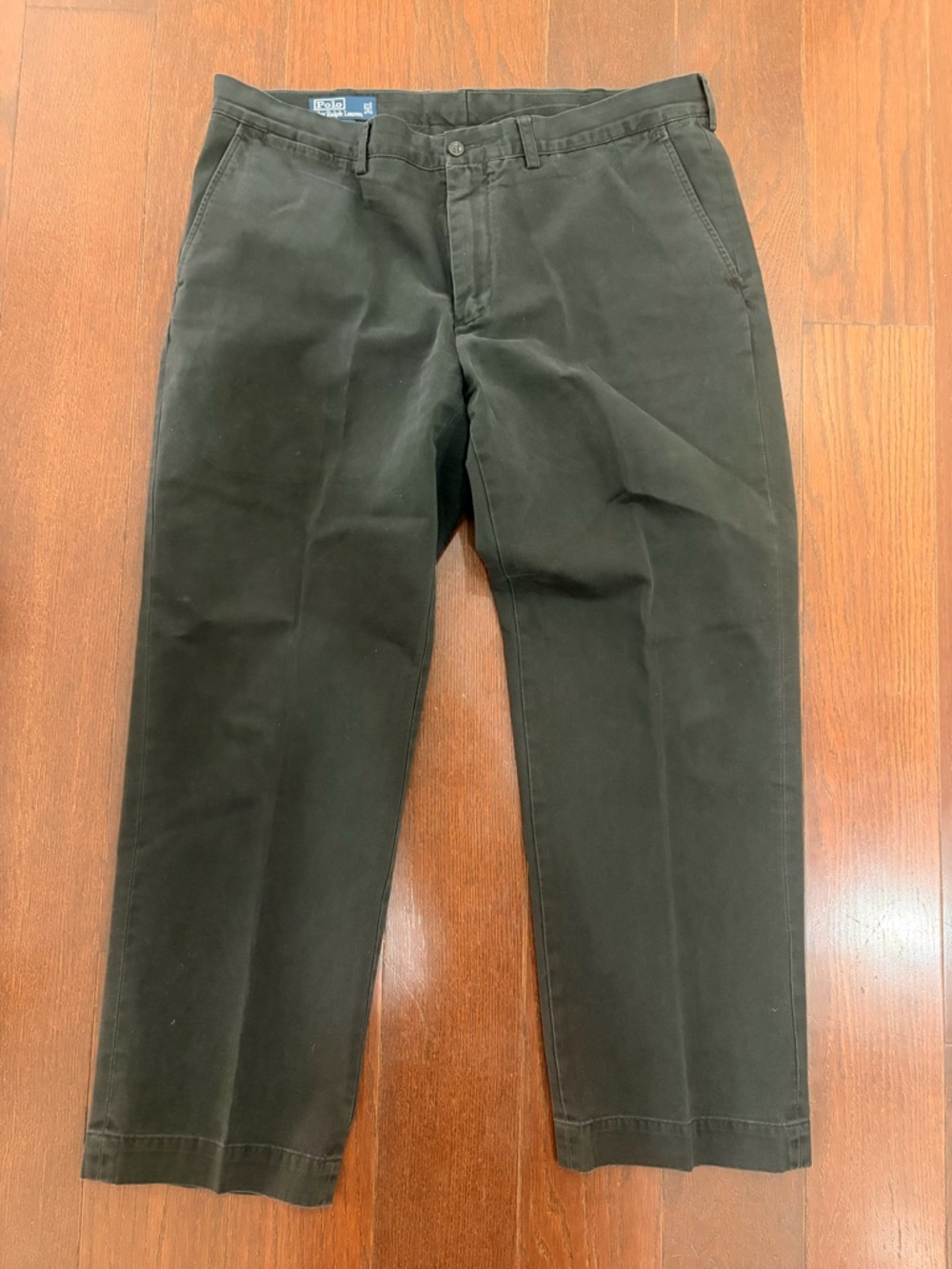 0018-Polo Ralph Lauren Men's Black Chino Pants - Classic Straight Fit